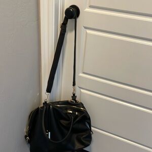 Black vegan purse